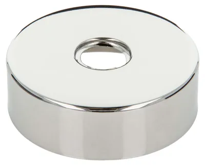 Produktbild von tecuro Gewinderosette (1/2) Ø 22 mm x Ø 80 mm x Höhe 25 mm, Messing verchromt