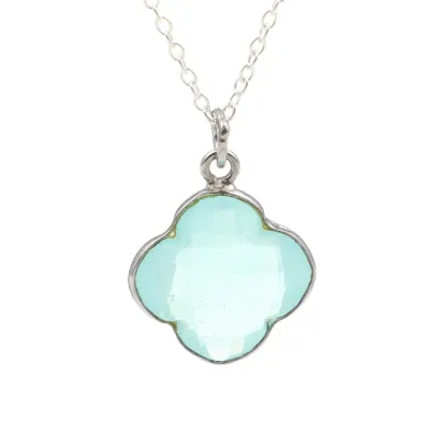 Produktbild von AILORIA CAPUCINE Halskette "Silber Aqua Chalcedon"