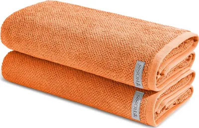 Produktbild von Ross Selection 2 X Duschtuch im Set Frottee aus Bio Baumwolle 540 g/m², Weich saugstark und schnell trocknend, Gewebte Bordüre in vielen Farben