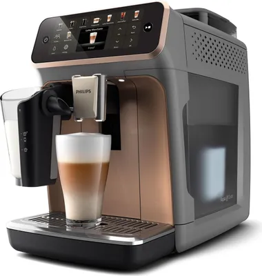 Produktbild von Philips Kaffeevollautomat 5500 Serie, LatteGo, dunkelgrau, rosegold Arena (EP5544/80)