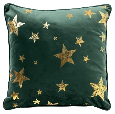Produktbild von Textino Dekokissen Stars 45x45 cm Grün