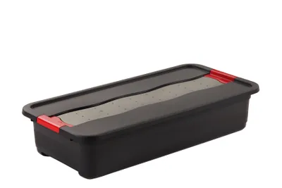 Produktbild von keeeper Aufbewahrungsbox "eckhart" 33 Liter graphite/rot