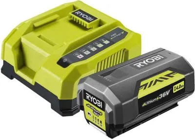 Zdjęcie produktu dla Akumulator litowo-jonowy RYOBI MAXPOWER 36 V, 4,0 Ah, szybka ładowarka 6,0 A, RY36BC60A-140, kompatybilny z urządzeniami RYOBI 36 V