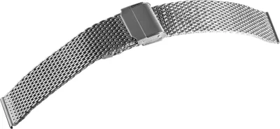 Produktbild von Meshband Edelstahl Armband in silber poliert