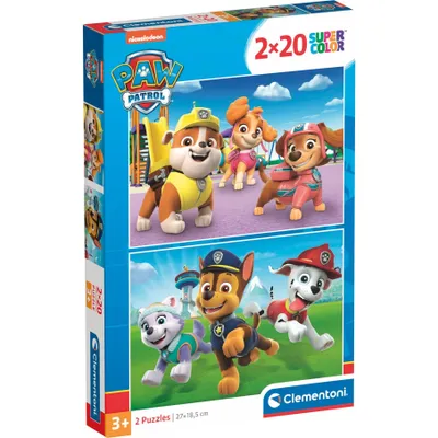 Produktbild von Puzzle 2x20T Supercolor Paw Patrol