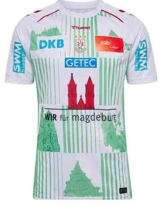 Image de Hummel SCM Magdeburg, maillot extérieur pour hommes, saison 26/27, couleur blanche, taille XL
