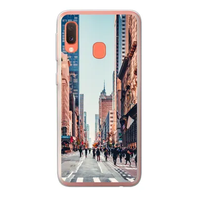 Produktbild von MuchoWow® Handyhülle Schutzhülle Hülle für Samsung Galaxy A20e Veteranenparade in New York Silikon Softcase Handy Hülle - Abdeckung