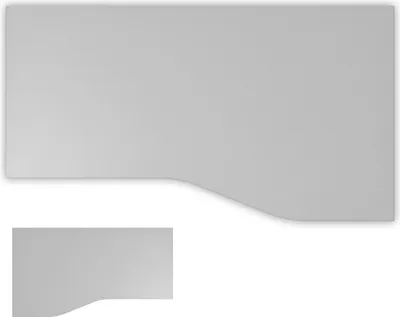 Produktbild von bümö DIY Schreibtischplatte - Nachbildung: Grau, Größe: 180 x 100 cm
