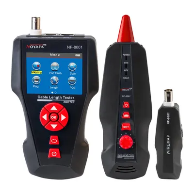 Zdjęcie produktu dla Tester kabli sieciowych Noyafa, wielofunkcyjne możliwości testowe, pomiar długości, NF-8601