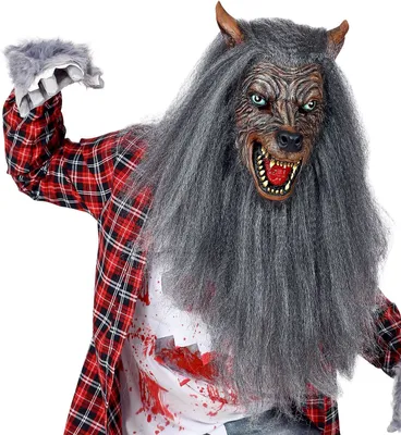 Produktbild von Wolfmaske mit Kunstfell
