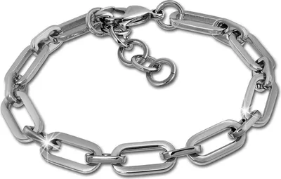 Produktbild von Amello Armband Damen Oval Edelstahl silber Schmuck 18,5-22cm D2ESAS71J