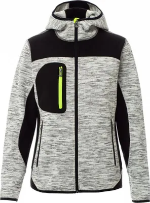 Produktbild von Softshelljacke Zweifarbig "TRIP LADY" - Payper Grau Meliert/Schwarz-Fluogelb S