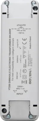 Produktbild von Kopp 202525095, Elektronischer Beleuchtungstransformator, Weiß, 250 W, 230 V, 11.5 V, 50 Hz