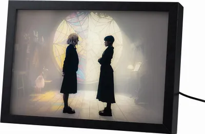 Image de Erik Editores Wednesday Impression encadrée avec Led Transparent Transparent One Size