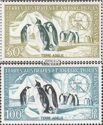 Produktbild von Briefmarken Französ. Gebiete Antarktis 1956 Mi 8-9 (kompl.Ausg.) postfrisch Freimarke:Tiere