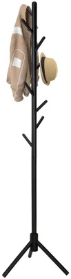Produktbild von Brixy Garderobe – Standgarderobe – 8 Haken – 175 cm – Garderobe aus Holz – Garderobenständer – Schwa