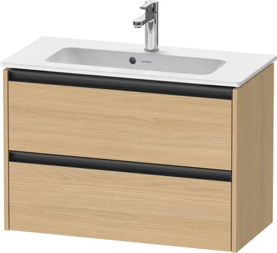Produktbild von Duravit Ketho.2 Wastafelonderkast 81x39x54,9 cm Mat Natuur Eiken
