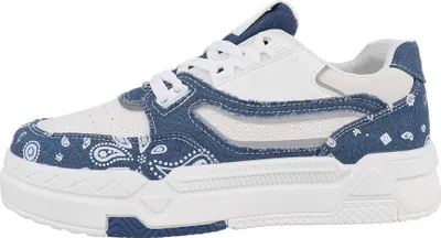 Produktbild von Ital-Design Damen Freizeitschuhe  Textiloptik, Lederoptik Sneakers Low 85867721 Blau Gr.  38