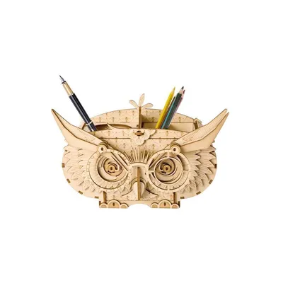 Produktbild von Baukasten Robotime Owl Shortage Box TG405 Holz 16,5 x 7,5 x 10 cm