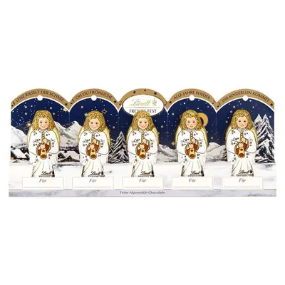 Produktbild von Lindt Mini Engel Figuren aus Alpenvollmilch Chocolade 50g 3er Pack