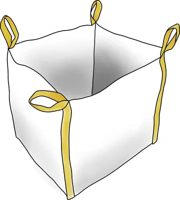 Produktbild von Big Bag 60x60x60cm -  von Miko®, Schüttgutbehälter, Traglast 1000KG, vier Tragschlaufen an den Ecken, sehr stabil, Profi Big Bag für Industrie und Privatbedarf