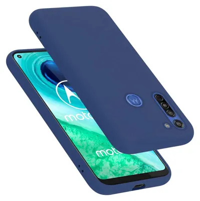 Produktbild von Cadorabo Hülle für Motorola MOTO G8 Hülle Silikon Handyhülle Case aus flüssigem Silikon, Kratzfeste und stoßfeste Schutzhülle für Motorola MOTO G8