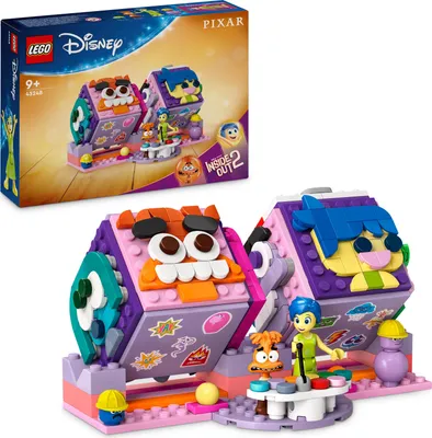 Produktbild von LEGO ǀ Disney Alles steht Kopf 2 Stimmungswürfel von Pixar, Bauset zum Film für Kinder mit den Charakteren Freude und Zweifel, Baukasten zum Bauen und Spielen, Geschenk für Mädchen und Jungen 43248