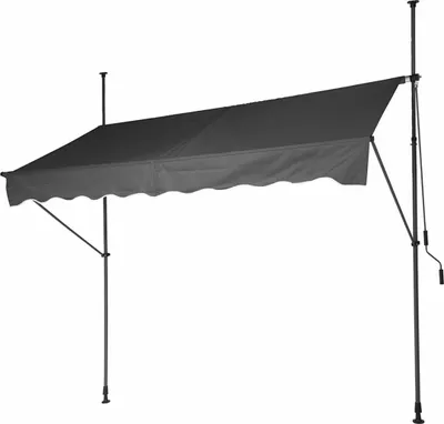 Image de Auvent Réglable 250x120cm Couleur Gris