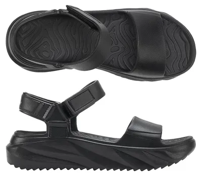 Immagine prodotto di Sandali da donna vegani con zeppa, modello "Holster", colore nero, taglia 40