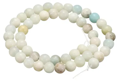 Natursteinkugeln 6 mm, 50 Stück, runde Perlen für DIY-Schmuck