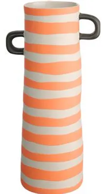 Productafbeelding van ASA Selection rayu Vase orange gestreift Ø 10 cm, H 28 cm