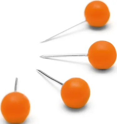 Obrázok produktu pre Nobo 1905329, Oranžová, Kov, Plast, 6 mm, 13 mm, 100 kusov, 58 mm