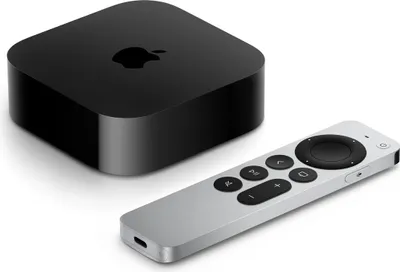 Immagine prodotto di Apple TV 4K, Apple, A15, 64 GB, AVC, H.264, HEVC, M4V, MP4, MPEG4, AAC, AC3, AIFF, EAC3, FLAC, HE-AAC, MP3, MP3 VBR, WAV, GIF, HEIF, JPEG, TIFF