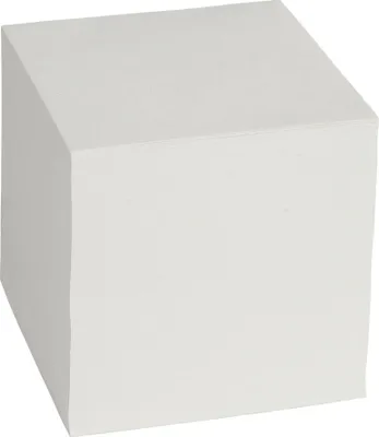 Produktbild von Zettelklotz Recycling 8,5x8,5x8,5cm Packung mit 24 Stück