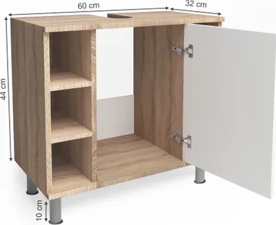 Obrázok produktu pre Spodná skrinka pod umývadlo Vicco Fynn Sonoma 60 x 54 cm, Model 22836