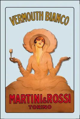 Immagine prodotto di Martini Vermouth Bianco - Specchio stampato 20x30 cm in cornice di plastica
