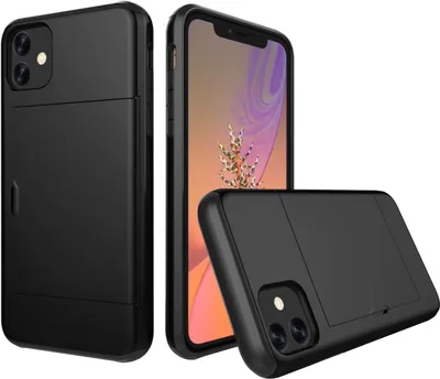 Produktbild von Schutzhülle für Apple iPhone 11 Pro Max 2019 6.5 Zoll Ultra Slim Case Tasche Kreditkarten Bumper Schwarz
