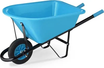 Image de Poussette en métal et plastique, 10 kg, bleu/noir