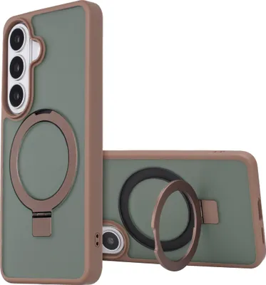 Immagine prodotto di Accezz Ring Stand Backcover con MagSafe per Samsung Galaxy S26 - Marrone