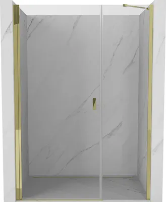 Zdjęcie produktu dla Mexen Mist-B drzwi prysznicowe uchylne 120 cm, transparent, złote - 8A2-120-001-50-00