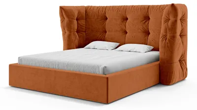 Produktbild von Polsterbett mit Steppung und Bettkasten im Glamour-Stil Diara Herbstkaramell 180 × 200 cm