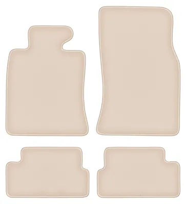 Produktbild von DURBAN Beige Velours-Fußmatten-Set für Mini Cooper II R57 Cabrio (2006-2013)