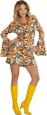 Produktbild von Kleid Groovy 70s Retro Bubbles XL