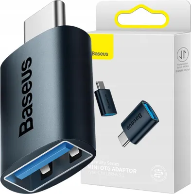 Immagine prodotto di Adattatore serie Baseus Ingenuity da Usb-C a Usb-A 10Gb/S - Blu