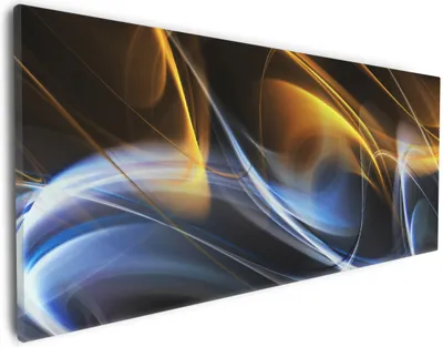 Produktbild von Wallario Premium Leinwandbild Abstraktes Design in Größe 30 x 75 cm