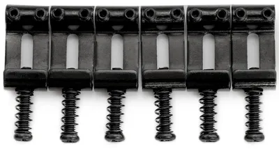 Image de Ponts courbés vintage en acier Gehard de 10,5 mm pour guitares de style Stratocaster