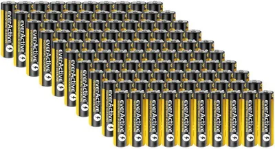 Produktbild von 100 AA Everactive INDUSTRIAL Batterien Mignon AA 2700 mAh 1,5 V HR06 Alkaline