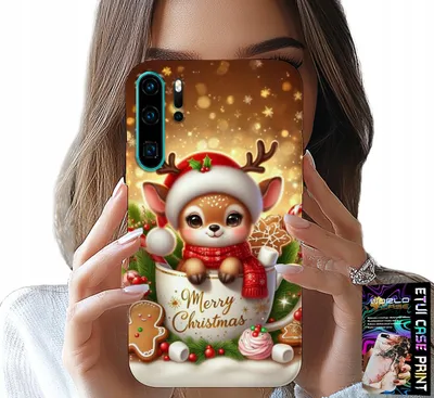 Obrázek produktu pro Pouzdro Pro Huawei P30 Pro - Sladký Sobí Vánoční Vzor