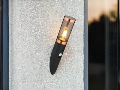 Produktbild von LED Außenwandleuchte Bewegungsmelder Outdoor Außenbeleuchtung Hauswand, H 41cm
