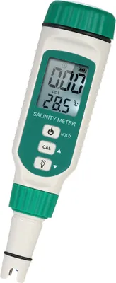 Obrázek produktu pro SMART SENSOR Přenosný měřič slanosti Ruční ATC salinometr Halometr Salt Gauge Měřič slaného solného roztoku Měřič slanosti mořské vody Refraktometr Tester slanosti potravin Měřič slanosti s rozsahem měření 0,00ppt-9,99ppt 10,0ppt-50ppt pro slanou vodu Bazén Potraviny Sůl Akvárium Tester